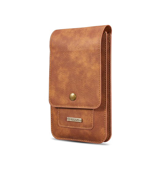 Oneplus 10 Pro   Ming Trade  Læder Bælte Sleeve    Kortholder Brun