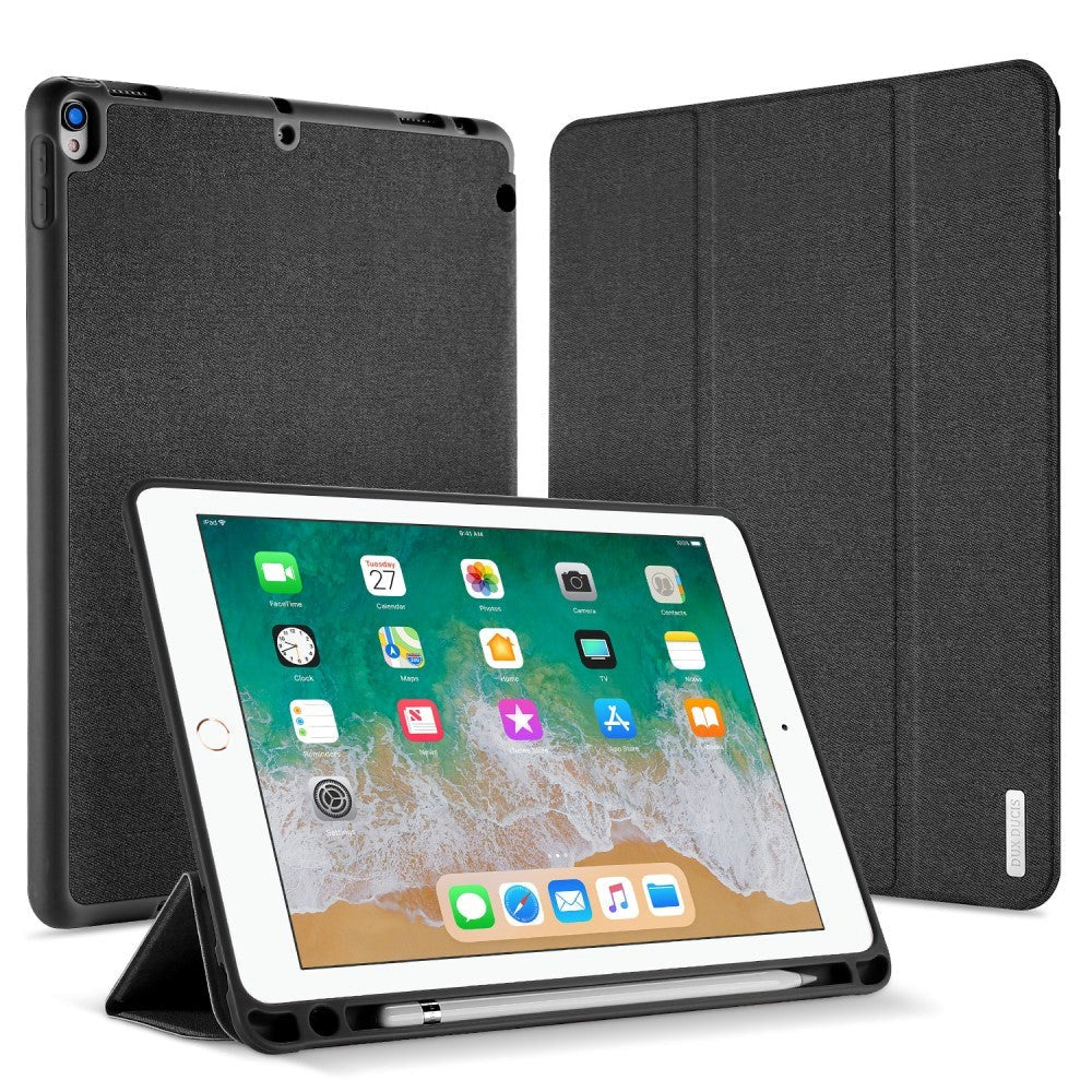 Ipad Air  2019    Ipad Pro 10   Quot  Cover Dux Ducis Domo Series Tri-fold Læder Cover Mørkegrå