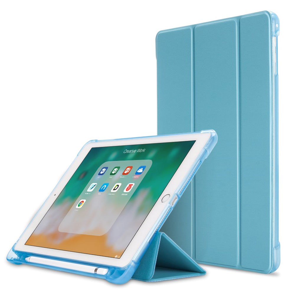 Ipad      2018-2017    Ipad Air   Ipad Air   Tri-fold Flip Cover    Fleksibel Bagside Blå