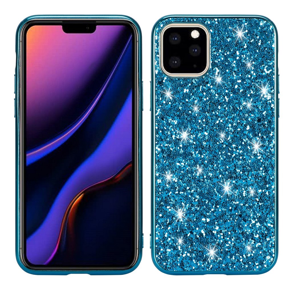 Eiderwood Iphone 11 Pro Max Glitter Hybrid Bagside Cover Blå