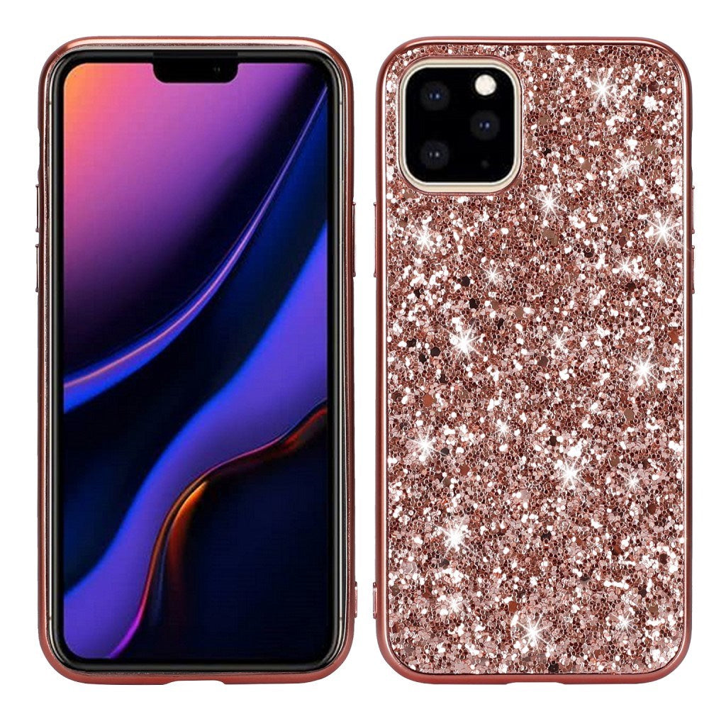 Eiderwood Iphone 11 Pro Max Glitter Hybrid Bagside Cover Rose Gold