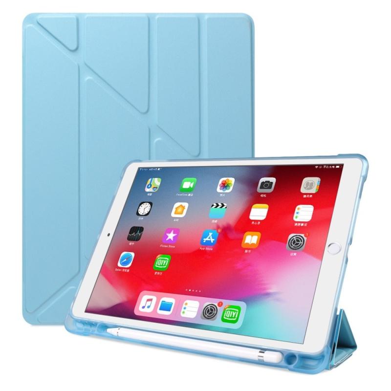 Ipad 10   Quot   2021   2020   2019    Ipad Pro 10     Ipad Air  2019  Cover Fleksibelt Origami Cover Lyseblå