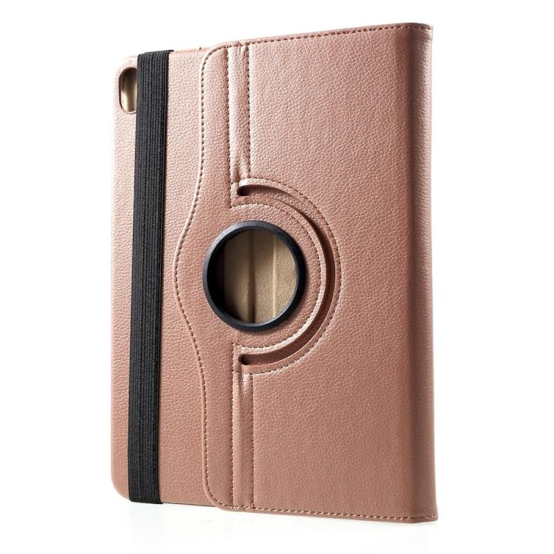 Ipad Air 11  2024    Air 10    2022 2020    Ipad Pro 11  2022-2018  Læder Cover 360 Grader Roterbar Rosa Guld