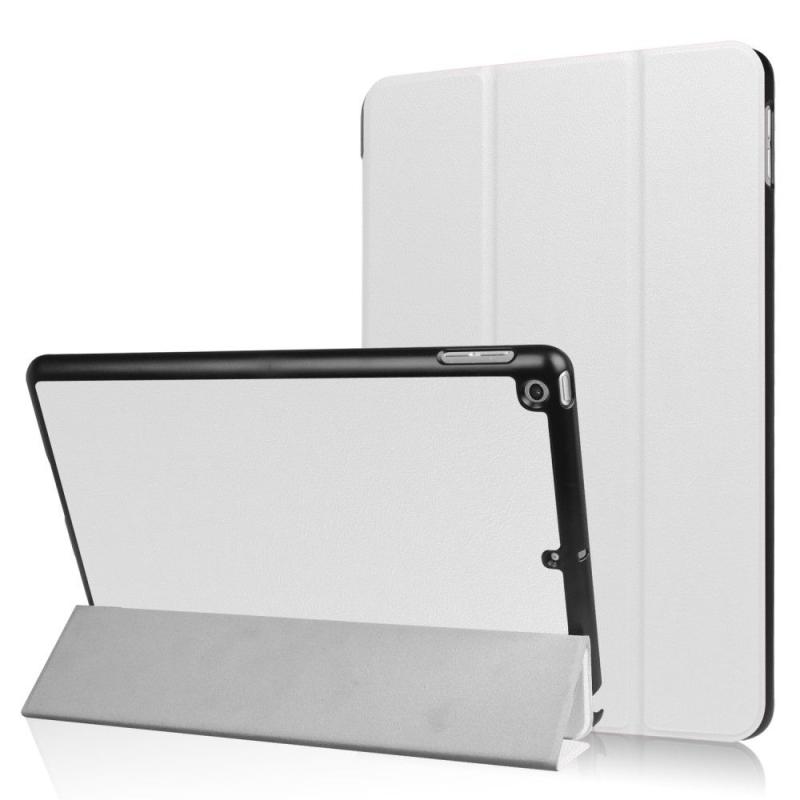 Ipad      2017   2018    Læder Cover   Tri-fold Stand Hvid