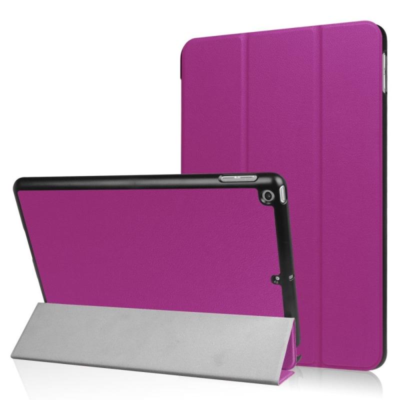 Ipad      2017   2018    Læder Cover   Tri-fold Stand Lilla