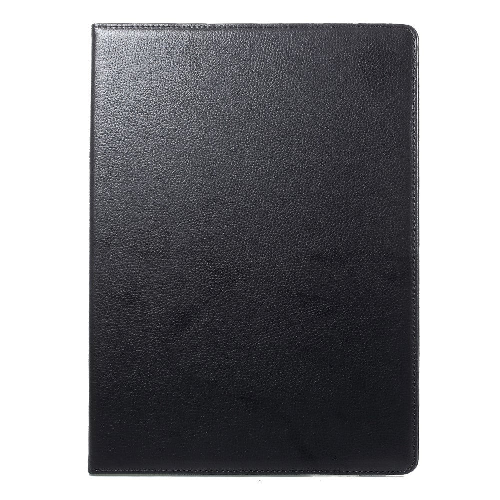 Ipad Pro 12   Quot   2017  Klassisk Læder Cover    360â  Ståfunktion Sort