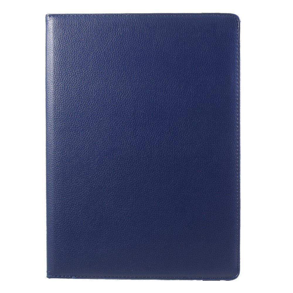 Ipad Pro 12   Quot   2017  Klassisk Læder Cover    360â  Ståfunktion Mørkeblå