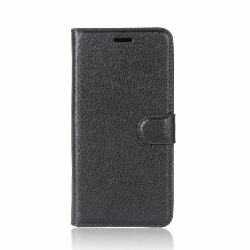 Apple Iphone     Litchi Flip Cover    Kortholder Sort
