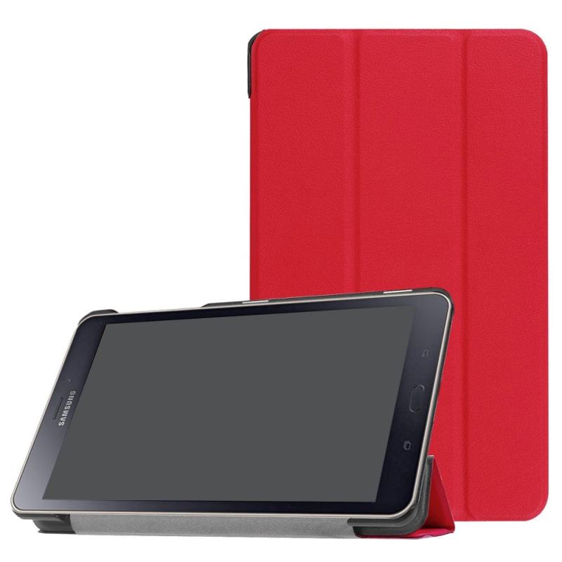 Samsung Galaxy Tab        2017  Foldbart Cover    Ståfunktion Rød