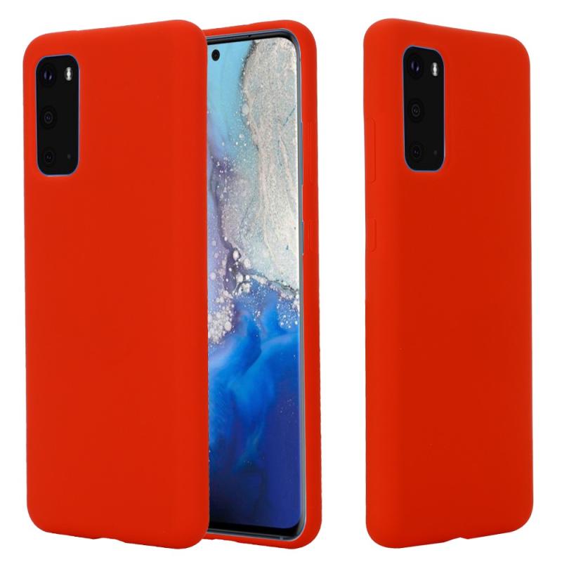Samsung Galaxy S20 Plus   S20 Plus 5g Azmaro Tyndt Silikone Cover Rød