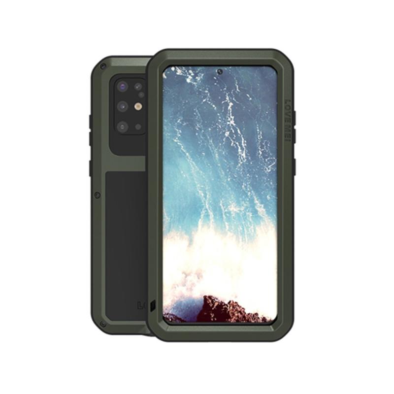 Samsung Galaxy S20 Plus   S20 Plus 5g Love Mei Hard Cover Med Hærdet Skærmbeskytter Grøn