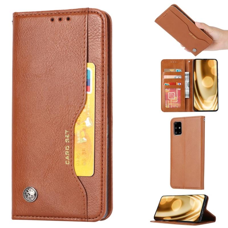 Samsung Galaxy Note 20 Ultra   Ultra 5g Flip Læder Cover   Pung Lysebrun