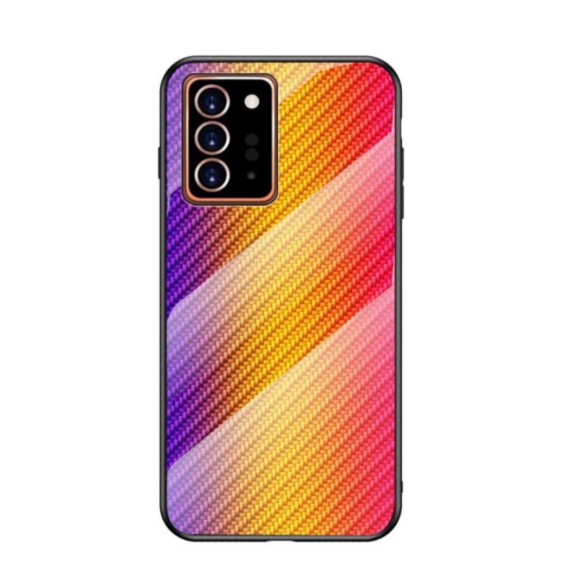Samsung Galaxy Note 20 Ultra   Ultra 5g Hybrid Cover Med Bagside   Hærdet Glas Børstet Design Guld