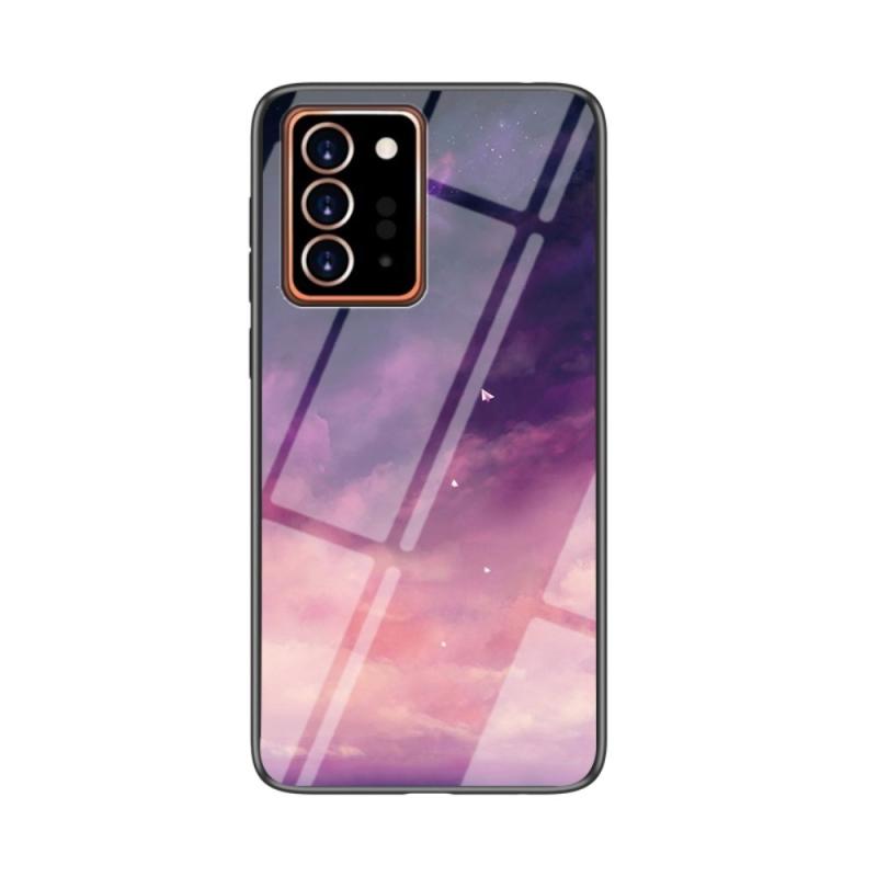 Samsung Galaxy Note 20 Ultra   Ultra 5g Sky Hybrid Cover Med Bagside   Hærdet Glas Fantasy Himmel