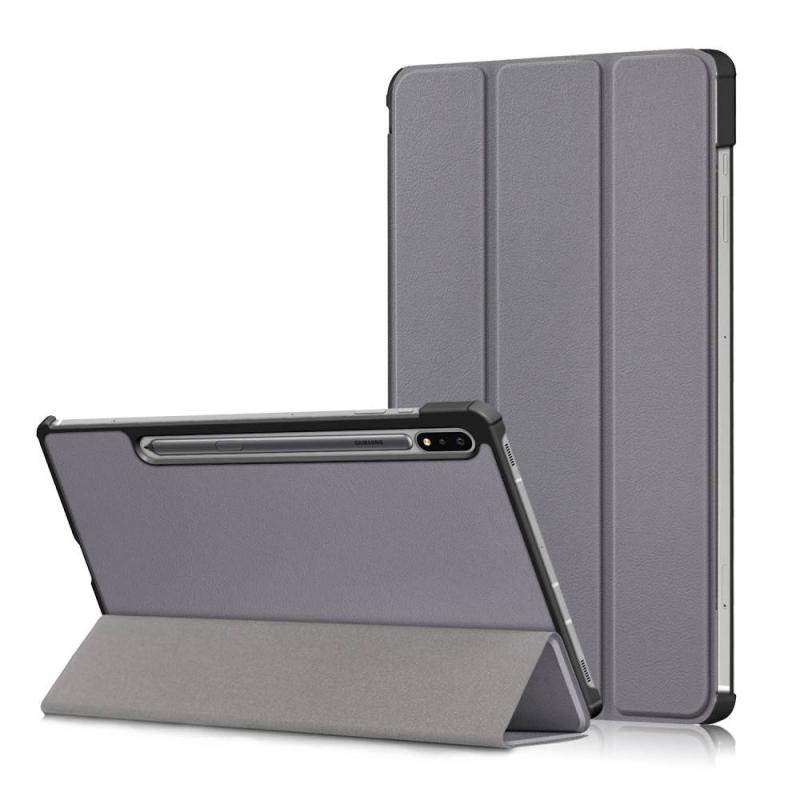 Samsung Galaxy Tab S8   Tab S8 5g   Tab S7 Tri-fold Læder Cover Grå