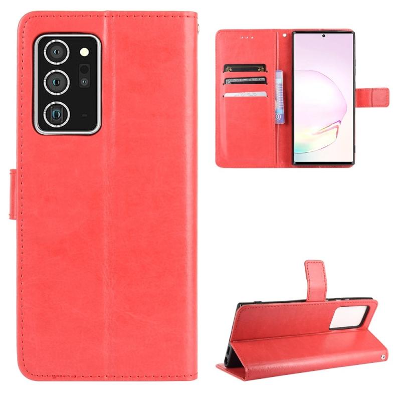 Samsung Galaxy Note 20 Ultra   Ultra 5g Flip Læder Cover   Pung Rød