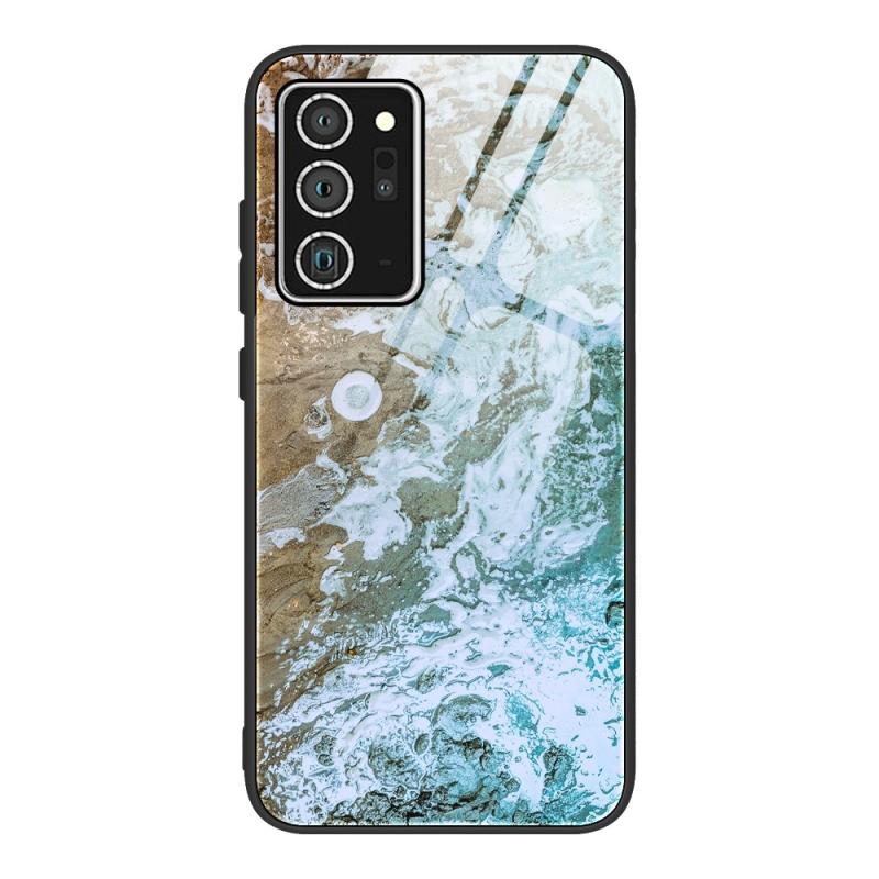 Samsung Galaxy Note 20 Ultra   Ultra 5g Hybrid Cover Med Bagside   Glas Marmor Design 06