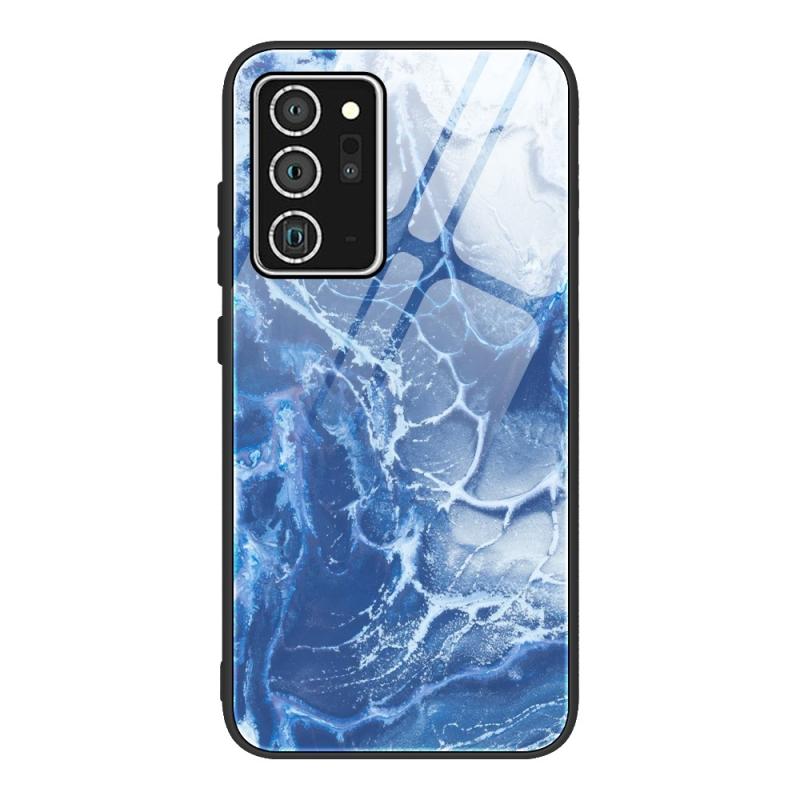 Samsung Galaxy Note 20   Note 20 5g Hybrid Cover Med Bagside   Glas Marmor Design 03