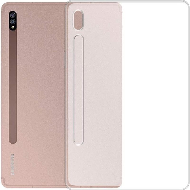 Samsung Galaxy Tab S7 Frosted Gummi Cover Etui Transparent