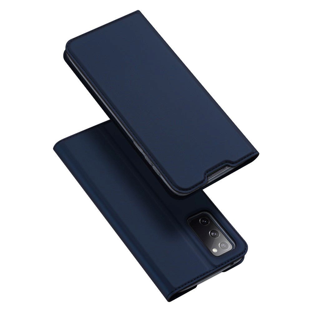 Samsung Galaxy S20     S20    5g  Dux Ducis Skin Pro Series Thin Wallet Cover Blå