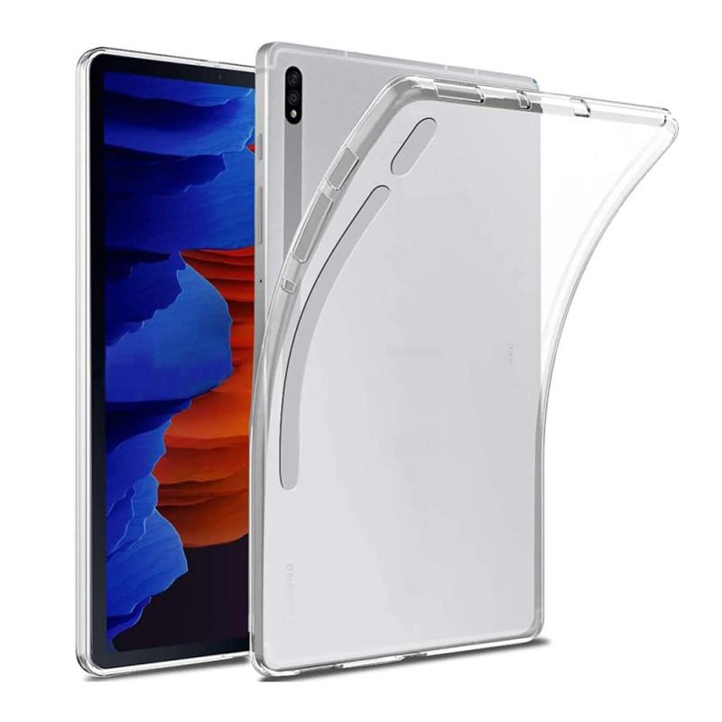 Samsung Galaxy Tab S8 Plus   Tab S8 Plus 5g   Tab S7 Plus Ultraklar Gummi Cover Transparent