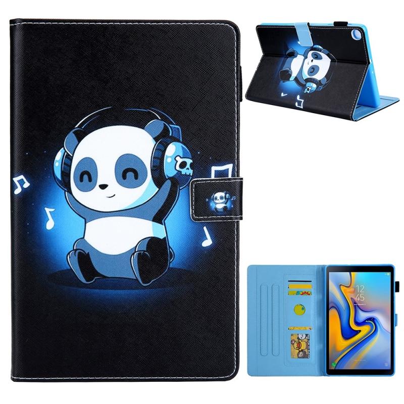 Samsung Galaxy Tab A7 10    2020  Læder Cover   Taske   Printet Design Panda