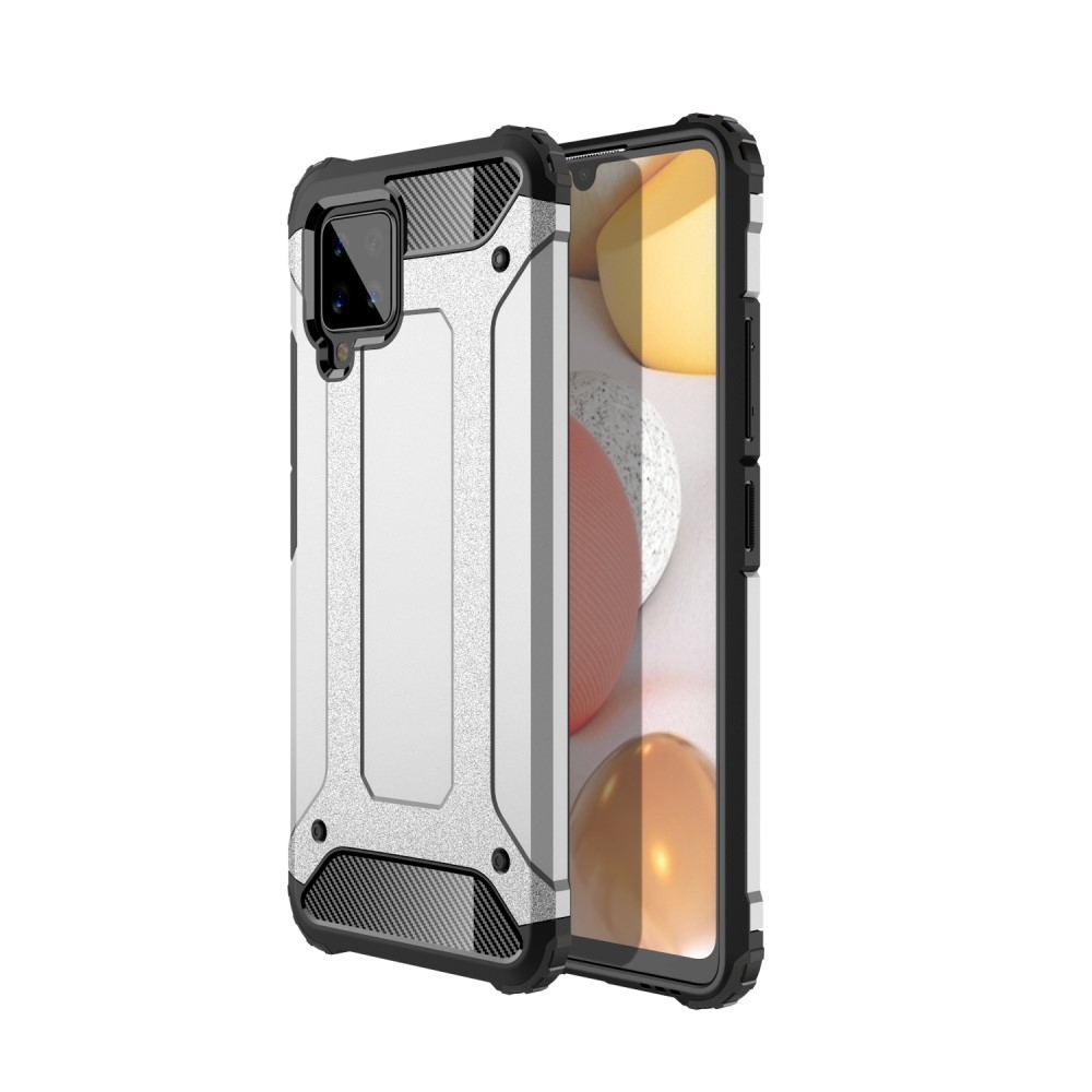 Samsung Galaxy A42 5g Armor Guard Hybrid Cover Sølv