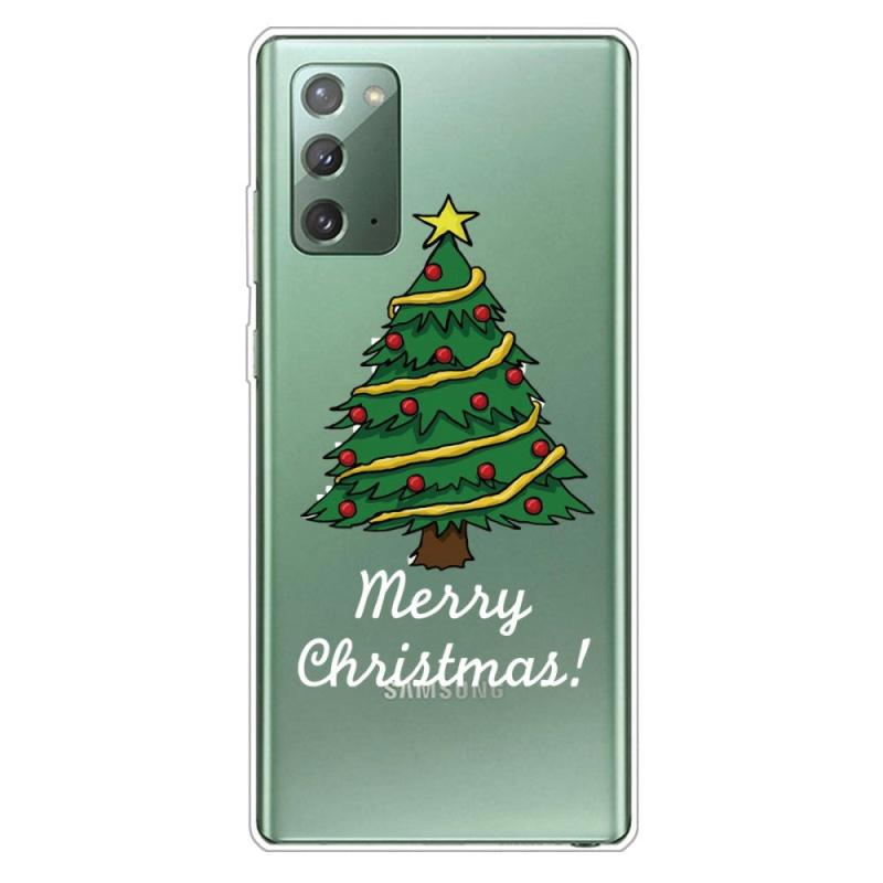 Samsung Galaxy Note 20 Fleksibelt Plast Jule Cover Juletræ