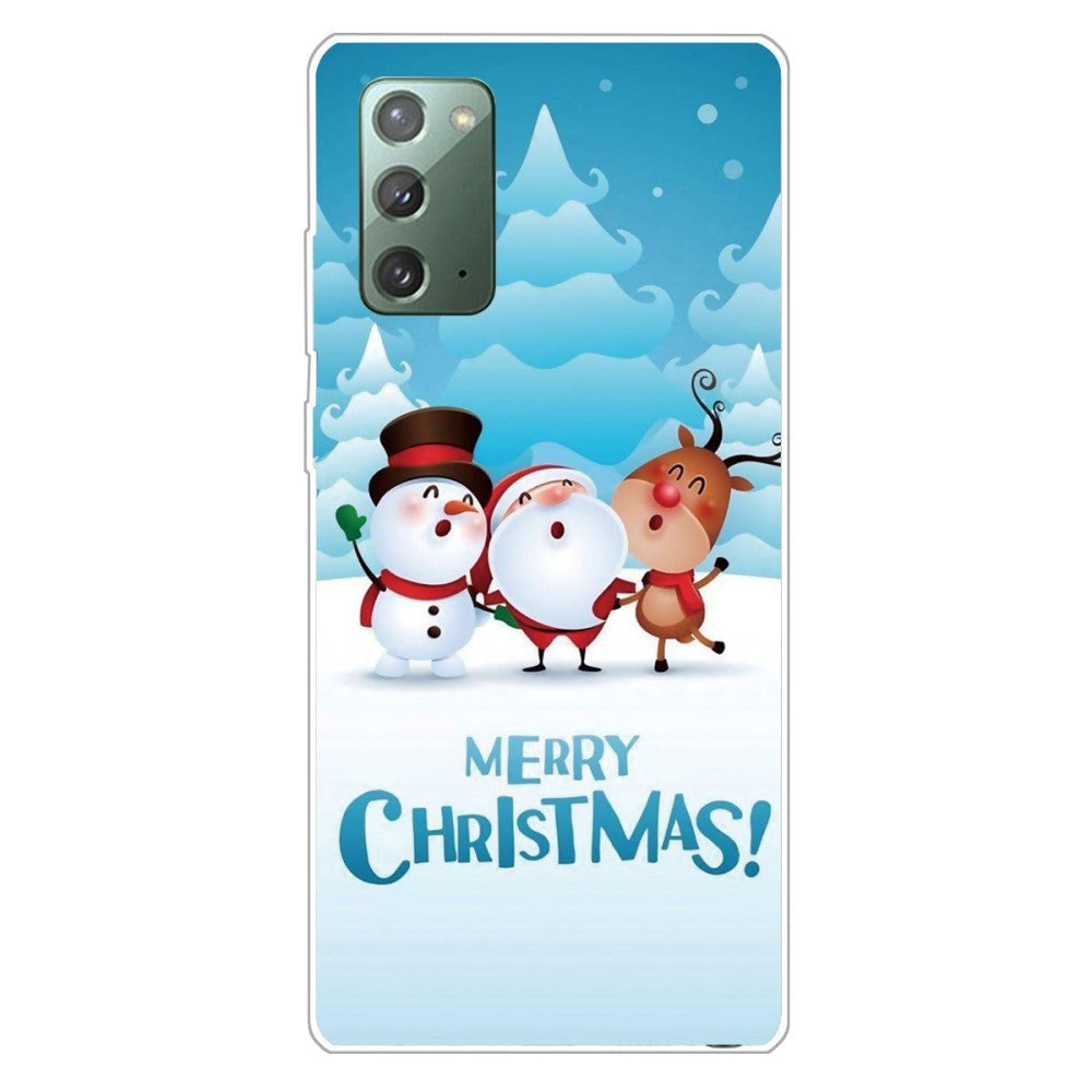 Samsung Galaxy Note 20 Fleksibelt Plast Jule Cover Julesang