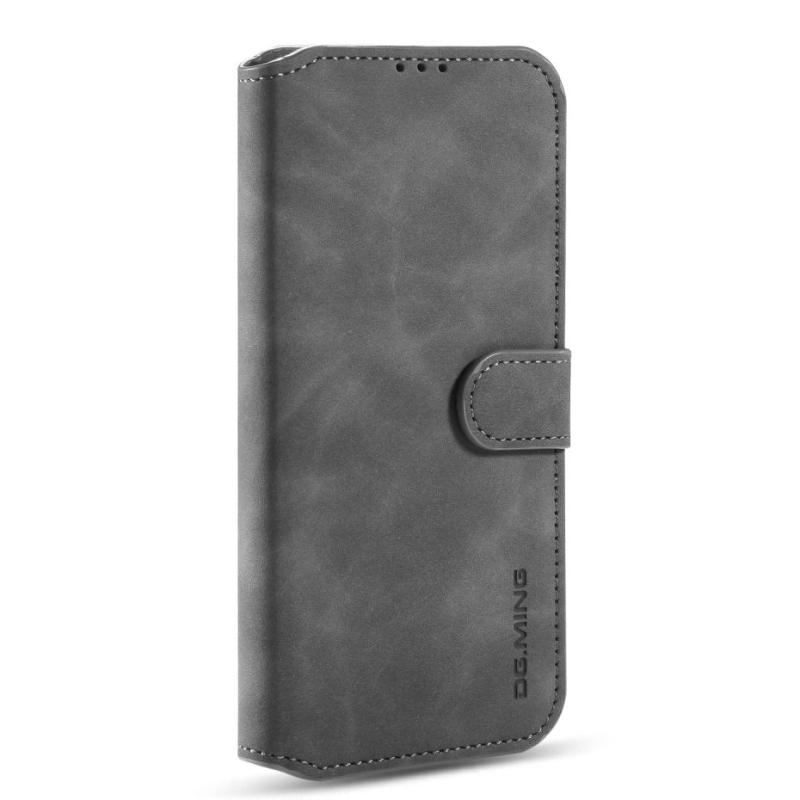 Samsung Galaxy A42 5g   Ming Retro Læder Cover    Kortholder Grå
