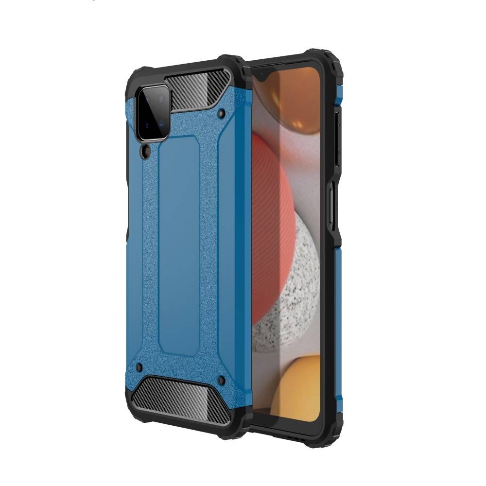 Samsung Galaxy A12 Armor Guard Hybrid Cover Blå