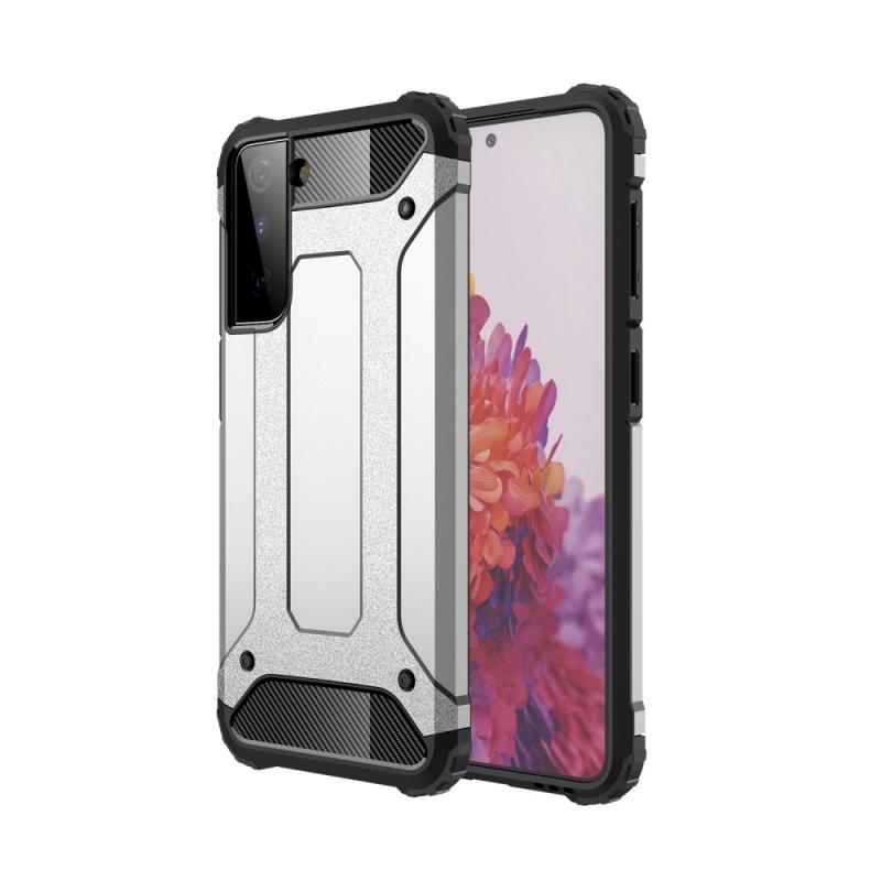 Samsung Galaxy S21 Plus 5g Armor Guard Hybrid Cover Sølv