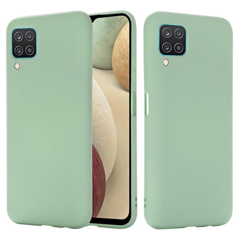 Samsung Galaxy A12   M12 Azmaro Tyndt Silikone Cover Lys Grøn