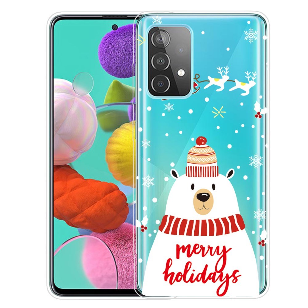 Samsung Galaxy A32  4g  Tpu Plast Julecover Merry Christmas Isbjørn