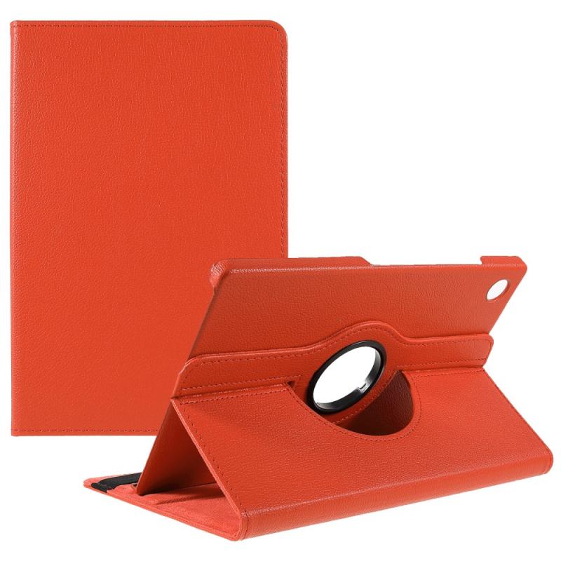 Samsung Galaxy Tab A8  2021  Læder Cover 360 Grader Roterbart Orange