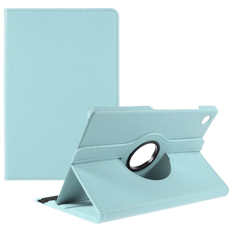 Samsung Galaxy Tab A8  2021  Læder Cover 360 Grader Roterbart Lyseblå