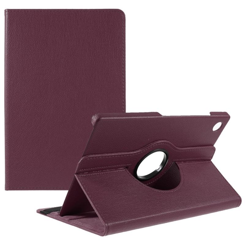 Samsung Galaxy Tab A8  2021  Læder Cover 360 Grader Roterbart Lilla
