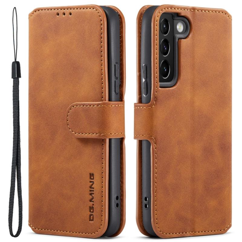 Samsung Galaxy S22 Plus 5g   Ming Retro Læder Cover   Pung Brun