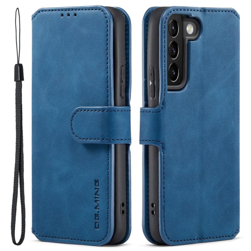 Samsung Galaxy S22 Plus 5g   Ming Retro Læder Cover   Pung Blå