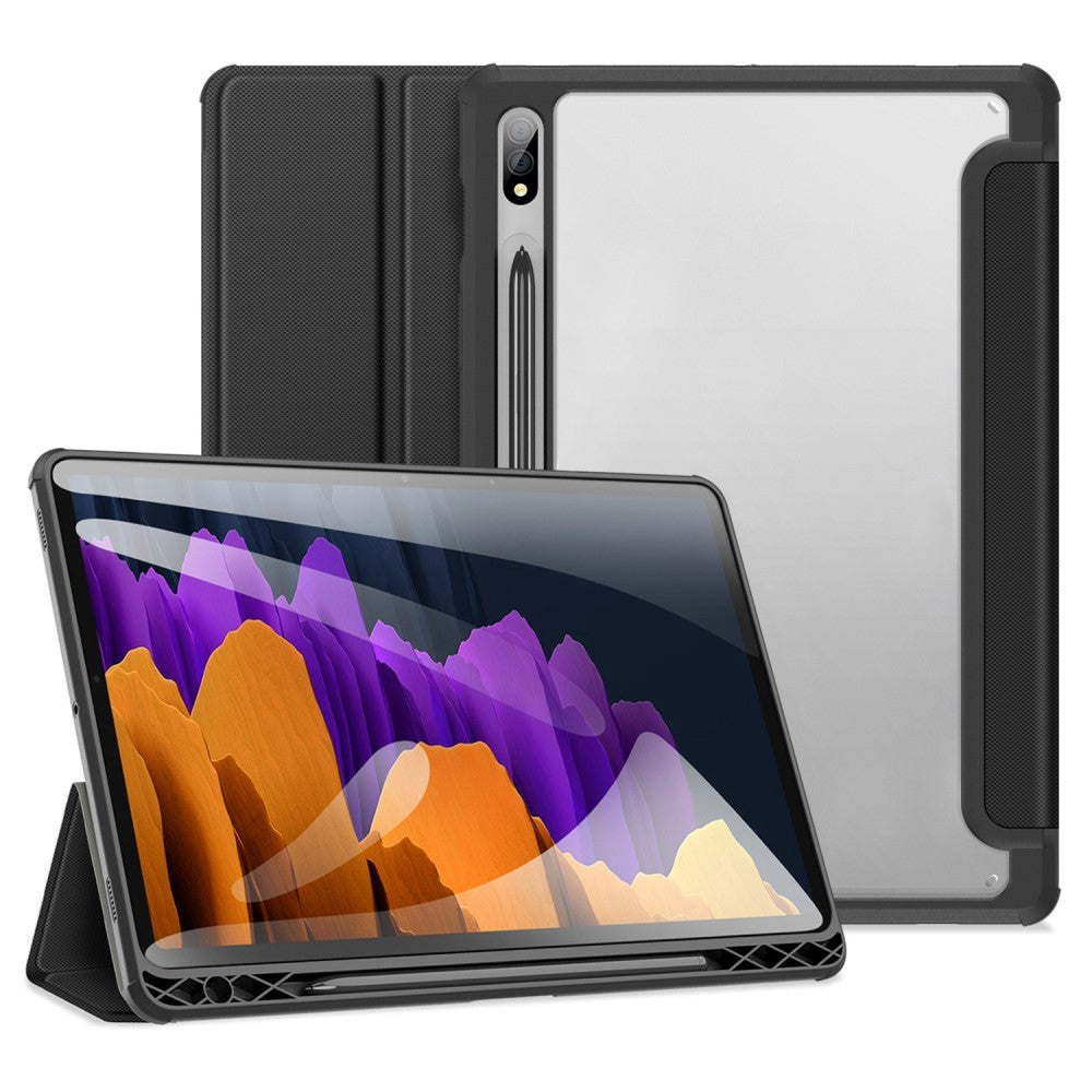 Samsung Galaxy Tab S8   S7 Shockproof Flip Cover    Penholder Dux Ducis Toby Series Sort