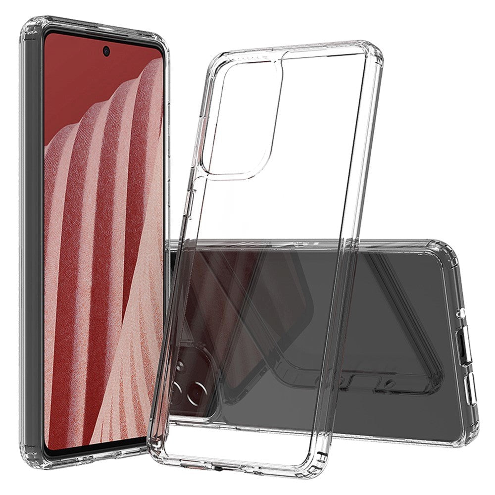 Samsung Galaxy A73  5g  Acrylic Hybrid Bumper Bagside Cover Gennemsigtig