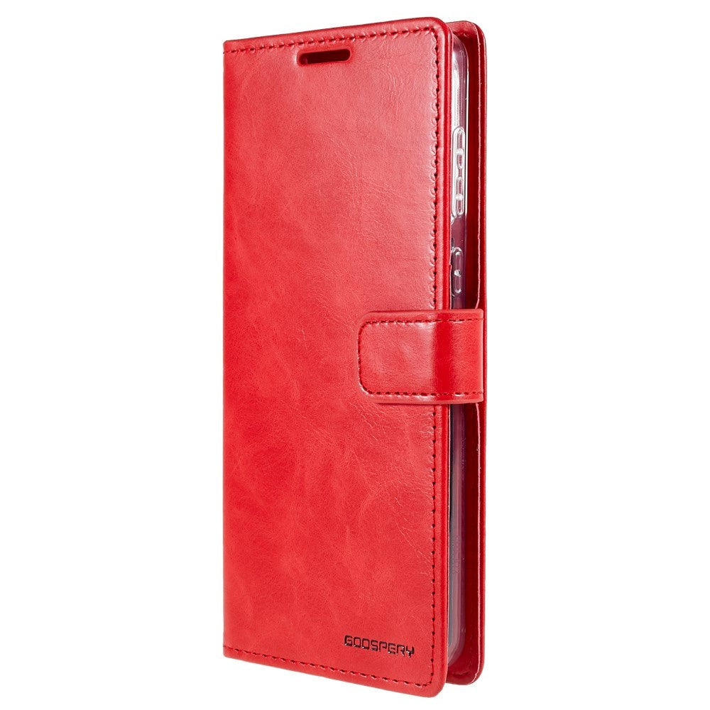 Goospery Blue Moon Samsung Galaxy A73  5g  Læder Cover    Pung Rød