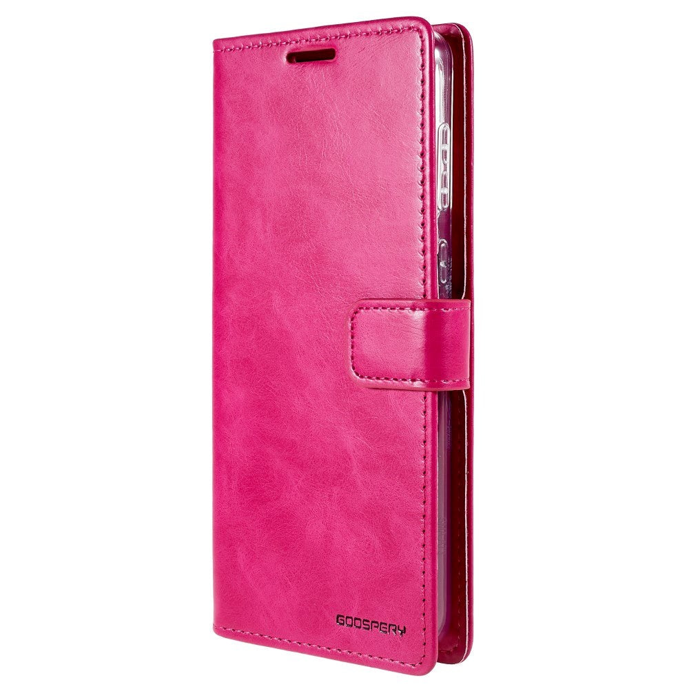 Goospery Blue Moon Samsung Galaxy A73  5g  Læder Cover    Pung Lyserød