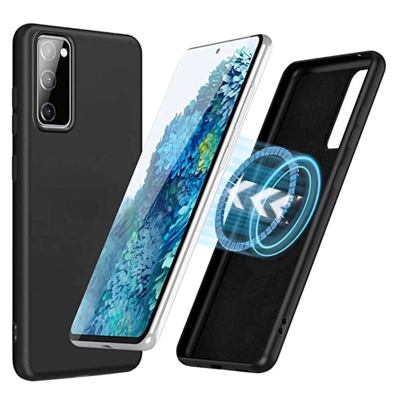 Samsung Galaxy S20     S20    5g  Bagside Cover    Indbygget Magnetring Magsafe Kompatibel Sort