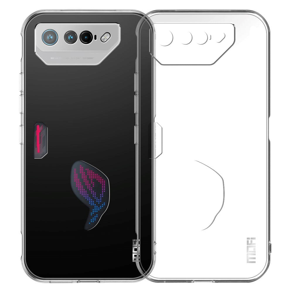 Asus Rog Phone   Mofi Fleksibelt Plastik Bagside Cover Gennemsigtig
