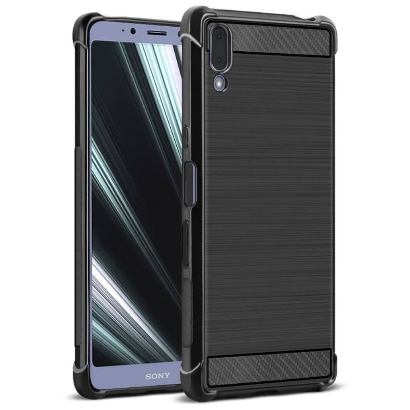 Sony Xperia L3 Imak Vega Gummi Cover Etui   Børstet Design