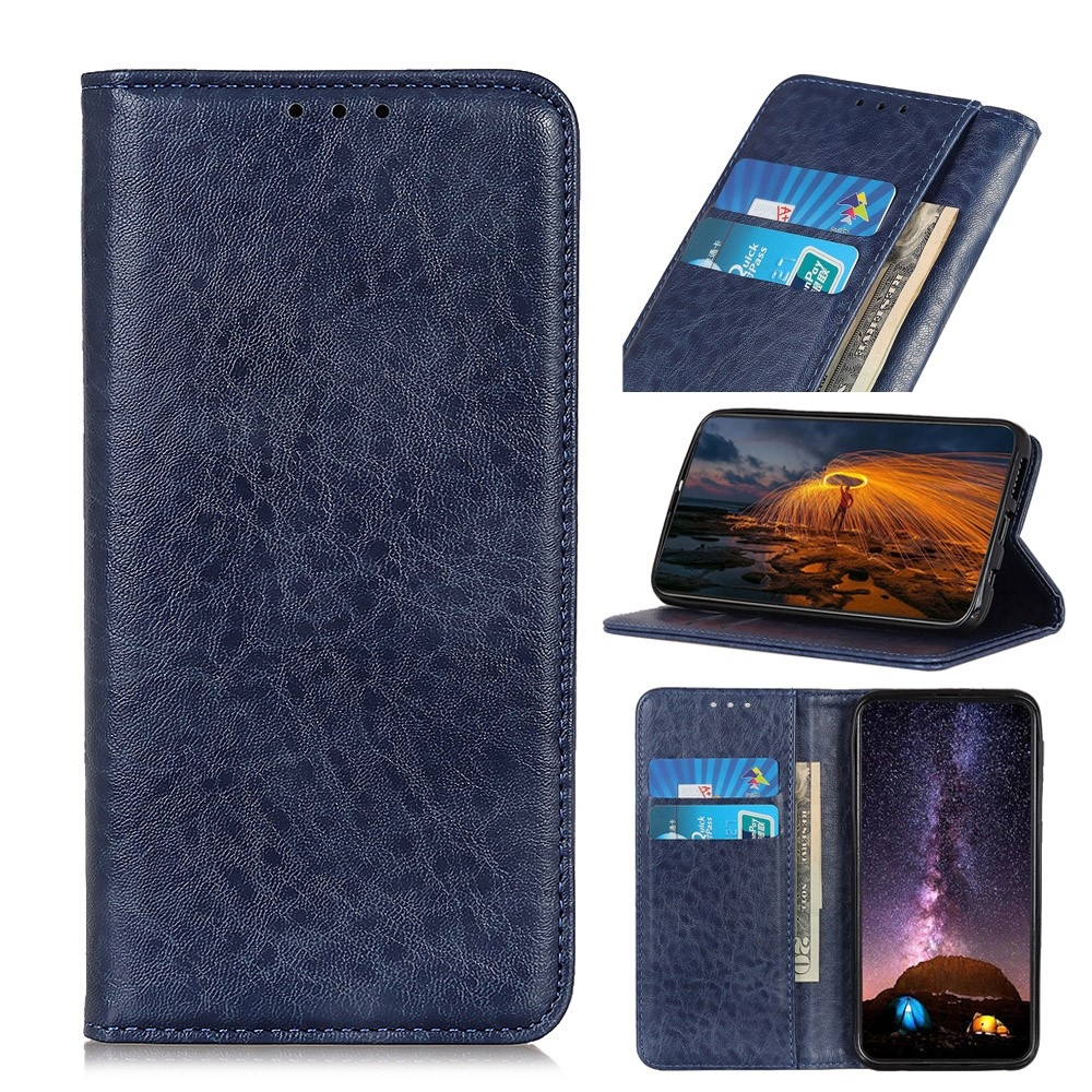 Sony Xperia L4 Flip Læder Cover   Pung Blå