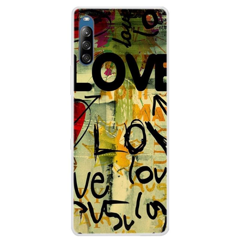 Sony Xperia L4 Gummi Cover Med Printet Design Love Letters