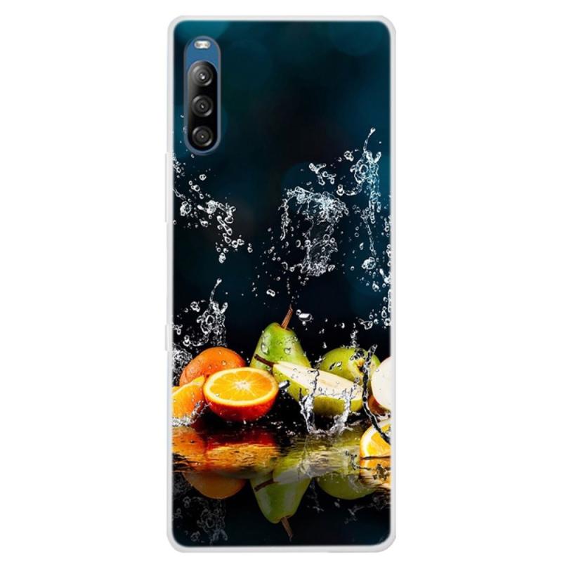 Sony Xperia L4 Gummi Cover Med Printet Design Frugt