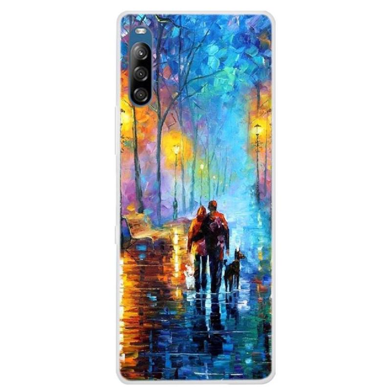 Sony Xperia L4 Gummi Cover Med Printet Design Par   Gaden